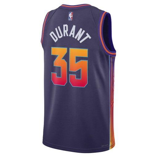 Nike Phoenix Suns #35 Kevin Durant Unisex 2023/24 Swingman Jersey - Purple - City Edition - Image 2