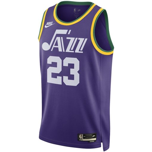 Nike Utah Jazz #23 Lauri Markkanen Unisex 2023/24 Swingman Replica Jersey - Classic Edition - Purple