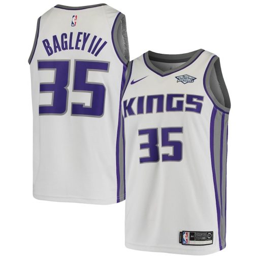Nike Sacramento Kings #35 Marvin Bagley III Swingman Player Jersey - Association Edition - White - Image 3