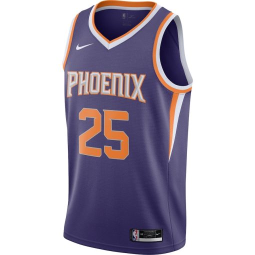 Nike Phoenix Suns #25 Mikal Bridges 2020/21 Swingman Player Jersey - Icon Edition - Purple