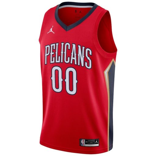 Jordan New Orleans Pelicans #00 Swingman Custom Jersey - Statement Edition - Red
