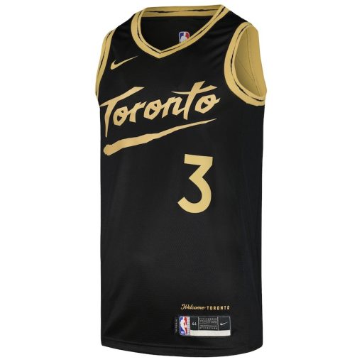 Nike Toronto Raptors #3 OG Anunoby Swingman Player Jersey - City Edition - Black