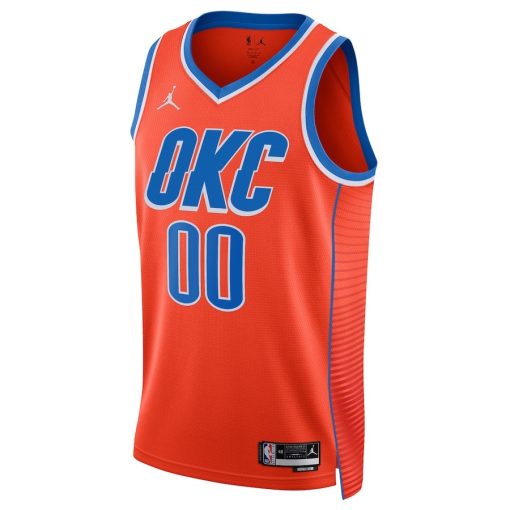 Jordan Oklahoma City Thunder #00 Unisex 2022/23 Swingman Custom Jersey - Statement Edition - Orange