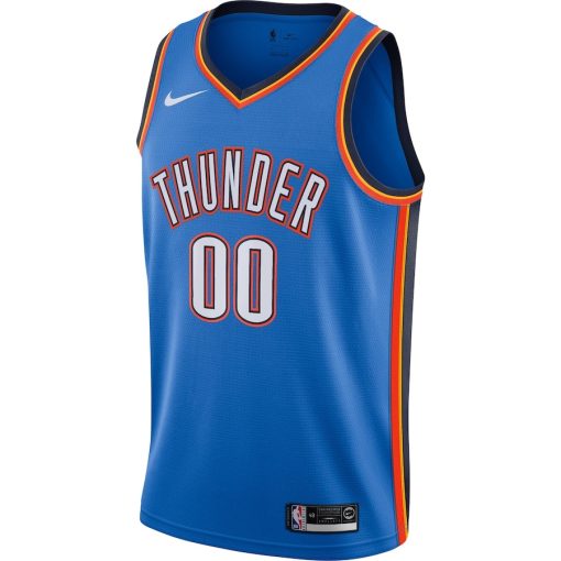 Nike Oklahoma City Thunder #00 Custom Swingman Jersey - Icon Edition - Blue