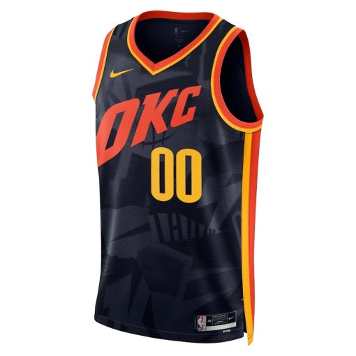 Nike Oklahoma City Thunder #00 Unisex 2023/24 Custom Swingman Jersey - Navy - City Edition