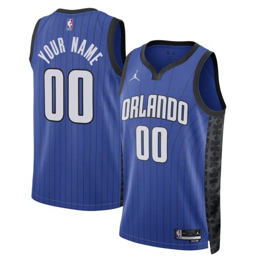 Jordan Orlando Magic #00 Unisex 2022/23 Swingman Custom Jersey - Statement Edition - Royal - Image 3