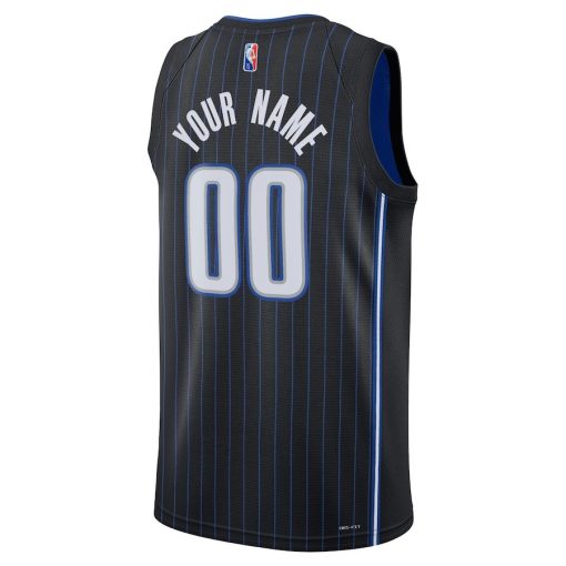 Nike Orlando Magic #00 2021/22 Diamond Swingman Custom Jersey - Icon Edition - Black - Image 2