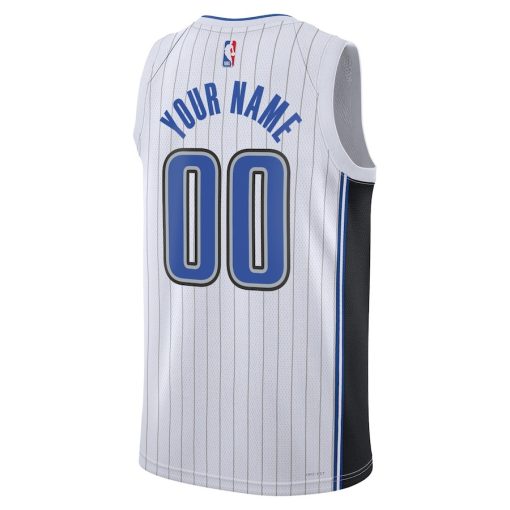 Nike Orlando Magic #00 Unisex Swingman Custom Jersey White - Association Edition - Image 2