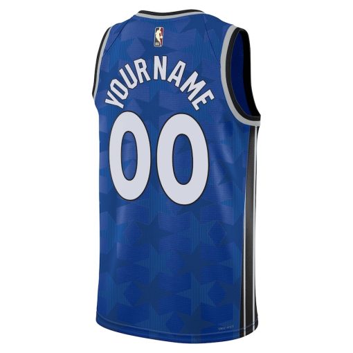 Nike Orlando Magic #00 Unisex 2023/24 Swingman Custom Jersey – Classic Edition - Blue - Image 2