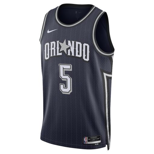 Nike Orlando Magic #5 Paolo Banchero Unisex 2023/24 Swingman Jersey - Navy - City Edition