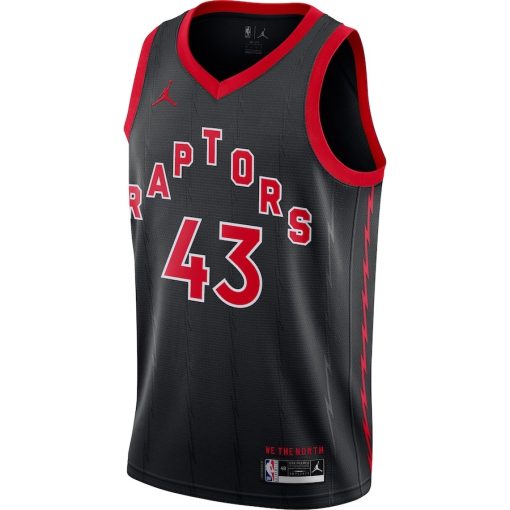 Jordan Toronto Raptors #43 Pascal Siakam 2020/21 Swingman Jersey - Statement Edition - Black