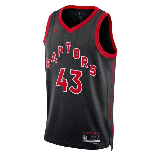 Jordan Toronto Raptors #43 Pascal Siakam Unisex Swingman Jersey - Statement Edition - Black