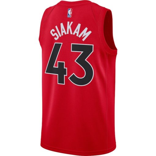 Nike Toronto Raptors #43 Pascal Siakam 2020/21 Icon Swingman Jersey - Red - Image 2