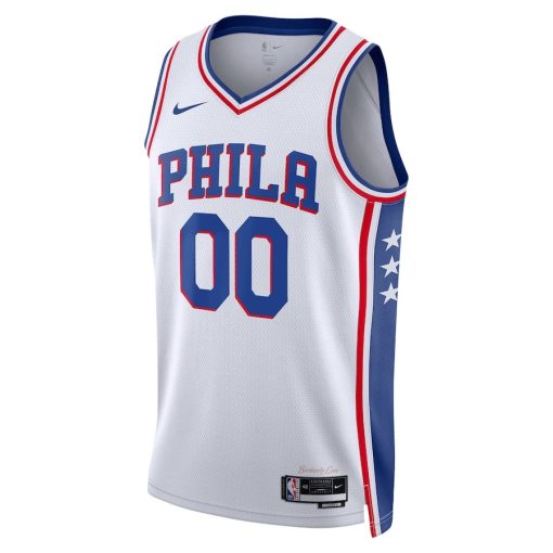 Nike Philadelphia 76ers #00 Unisex 2022/23 Swingman Custom Jersey White - Association Edition