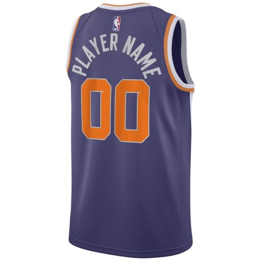 Nike Phoenix Suns #00 2021/22 Diamond Swingman Custom Jersey - Icon Edition - Purple - Image 2