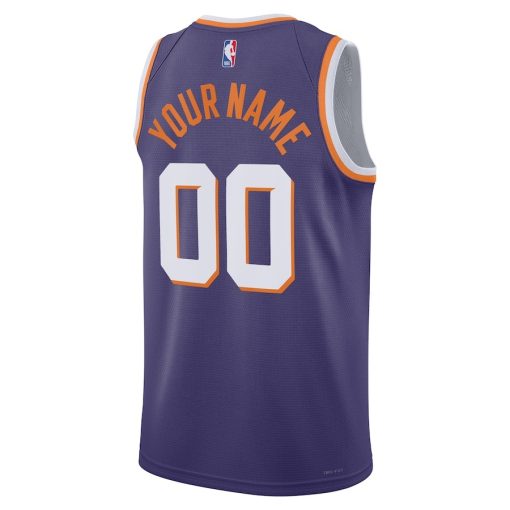 Nike Phoenix Suns #00 Unisex Swingman Custom Jersey - Purple - Icon Edition - Image 2