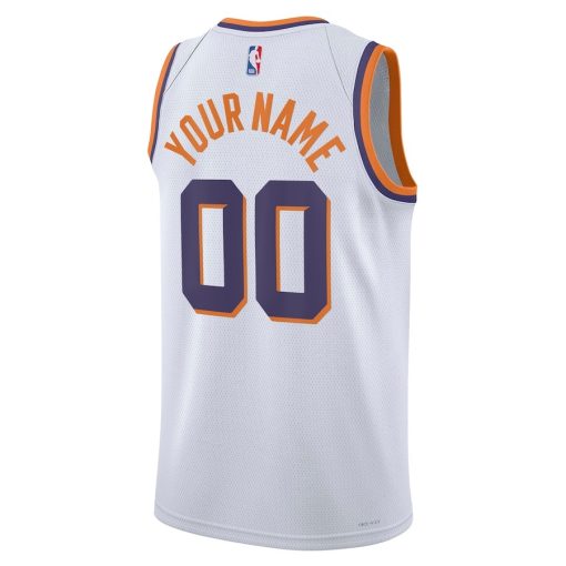 Nike Phoenix Suns #00 Unisex Swingman Custom Jersey - White - Association Edition - Image 2