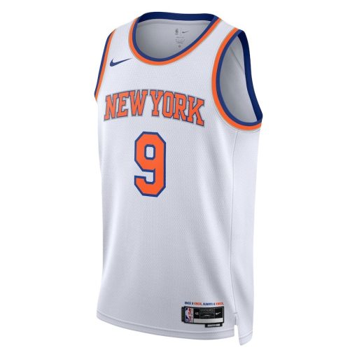 Nike New York Knicks #9 RJ Barrett Unisex Swingman Jersey - Association Edition - White