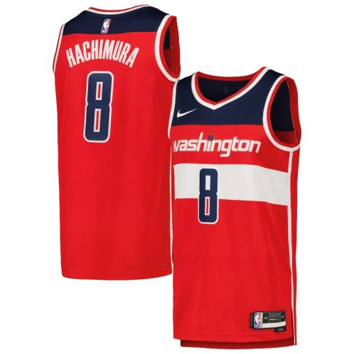 Nike Washington Wizards #8 Rui Hachimura Swingman Jersey - Red - Image 3