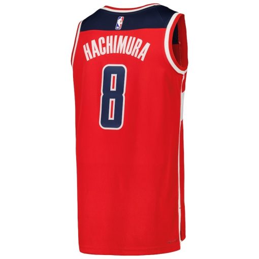 Nike Washington Wizards #8 Rui Hachimura Swingman Jersey - Red - Image 2