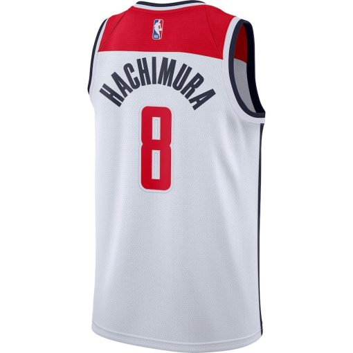 Nike Washington Wizards #8 Rui Hachimura 2020/21 Swingman Jersey - White - Association Edition - Image 2