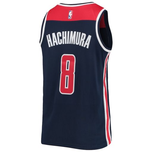 Nike Washington Wizards #8 Rui Hachimura Swingman Player Jersey - Icon Edition - Navy - Image 2