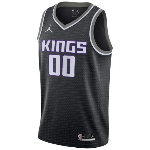 Jordan Sacramento Kings #00 Swingman Custom Jersey - Statement Edition - Black