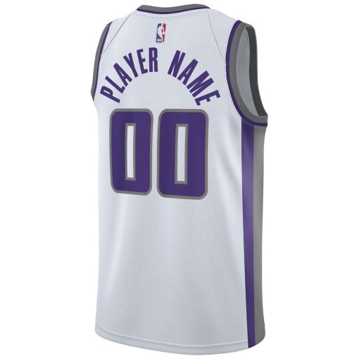 Nike Sacramento Kings #00 2020/21 Swingman Custom Jersey - Association Edition - White - Image 2