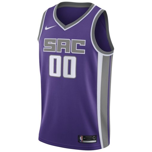Nike Sacramento Kings #00 Swingman Custom Jersey Purple - Icon Edition