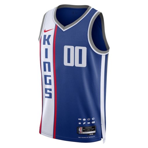 Nike Sacramento Kings #00 Unisex 2023/24 Custom Swingman Jersey - Blue - City Edition