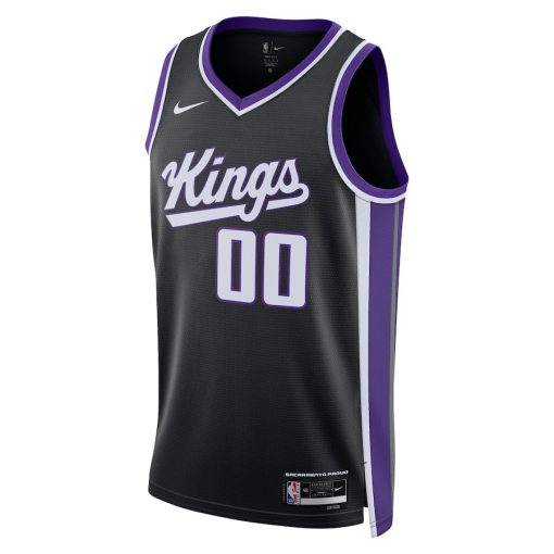 Nike Sacramento Kings #00 Unisex Swingman Custom Jersey - Icon Edition - Black