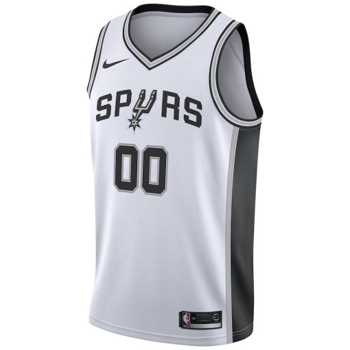 Nike San Antonio Spurs #00 Custom Swingman Jersey White - Association Edition