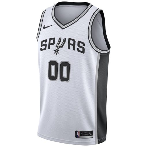 Nike San Antonio Spurs #00 2020/21 Swingman Custom Jersey - Association Edition - White