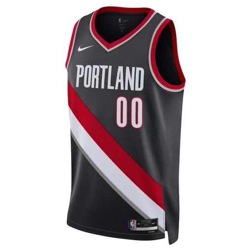 Nike Portland Trail Blazers #00 Scoot Henderson Unisex 2023 NBA Draft Swingman Jersey - Icon Edition - Black