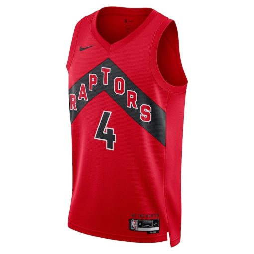 Nike Toronto Raptors #4 Scottie Barnes Unisex Swingman Jersey - Icon Edition - Red