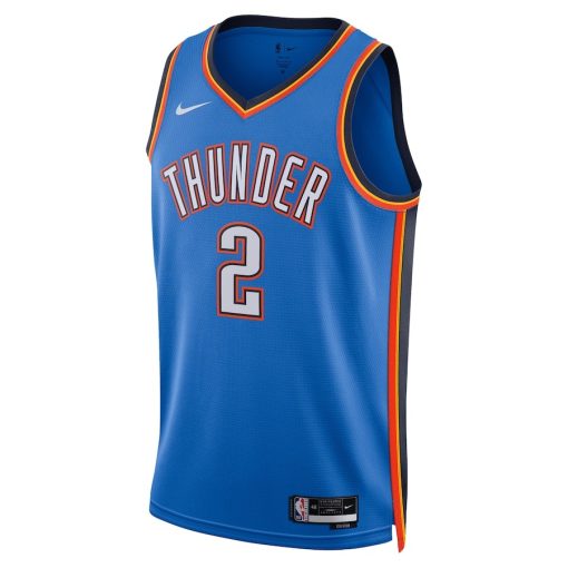Nike Oklahoma City Thunder #2 Shai Gilgeous-Alexander Unisex Swingman Jersey - Icon Edition - Blue