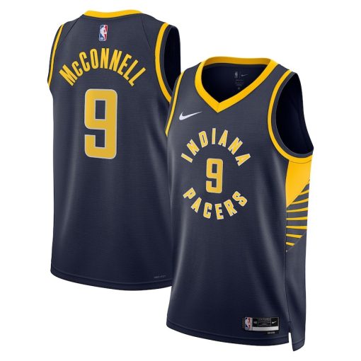 Nike Indiana Pacers #9 T.J. McConnell Unisex Swingman Replica Jersey - Icon Edition - Navy - Image 3