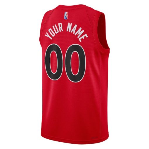 Nike Toronto Raptors 2021/22 Diamond Swingman Custom Jersey - Icon Edition - Red - Image 2