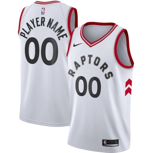 Nike Toronto Raptors #00 2020/21 Swingman Custom Jersey - Association Edition - White - Image 3