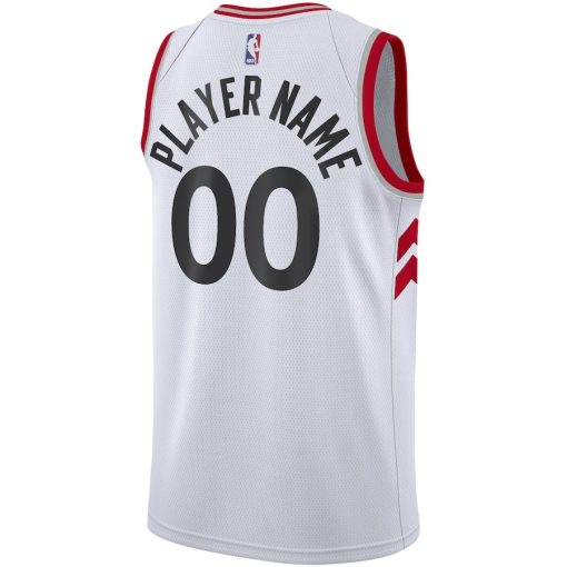 Nike Toronto Raptors #00 2020/21 Swingman Custom Jersey - Association Edition - White - Image 2