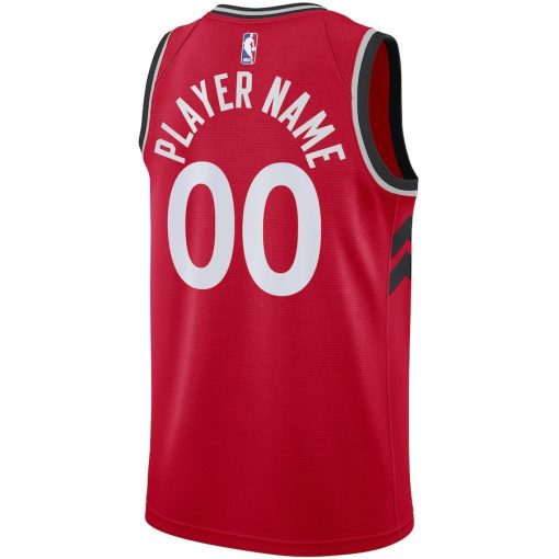 Nike Toronto Raptors #00 2020/21 Swingman Custom Jersey - Icon Edition - Red - Image 2