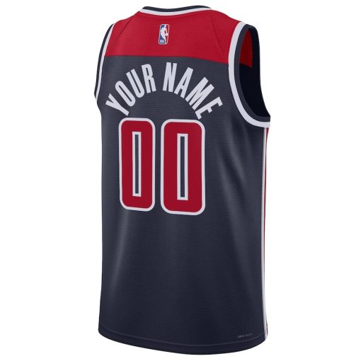 Jordan Washington Wizards #00 Unisex 2022/23 Swingman Custom Jersey - Statement Edition - Navy - Image 2
