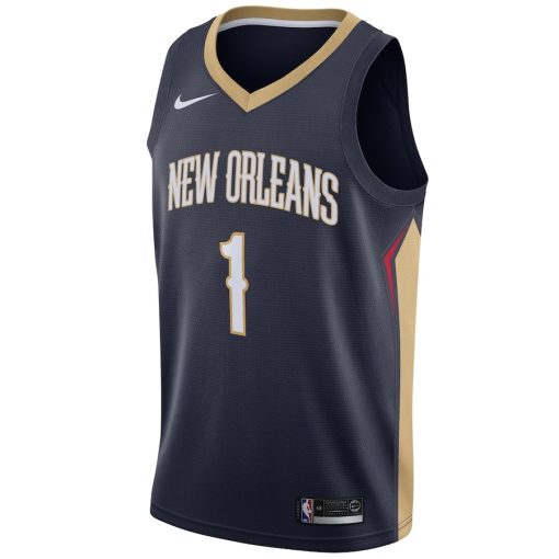Nike New Orleans Pelicans #1 Zion Williamson 2019 NBA Draft First Round Pick Swingman Jersey Navy - Icon Edition
