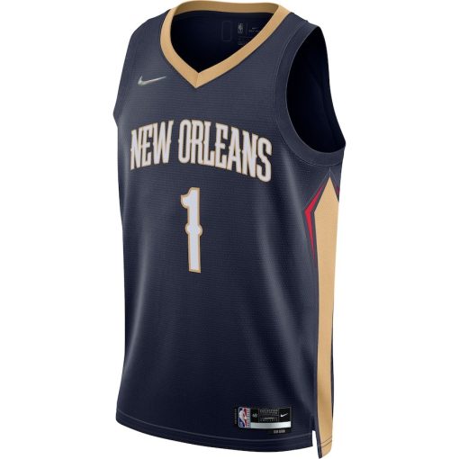 Nike New Orleans Pelicans #00 2021/22 Diamond Swingman Custom Jersey - Icon Edition - Navy