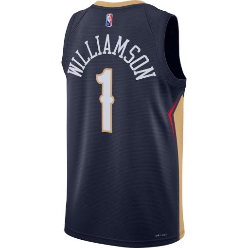 Nike New Orleans Pelicans #00 2021/22 Diamond Swingman Custom Jersey - Icon Edition - Navy - Image 2